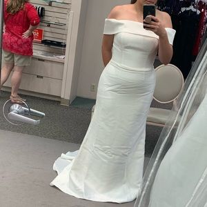 David’s Bridal Mikado dress